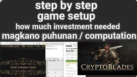 cryptoblades step by step setup magkano puhunan