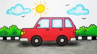 Tutorial Menggambar dan Mewarnai Mobil ( CAR )