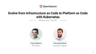 Evolve from Infrastructure as Code to Platform as Code with Kubernetes