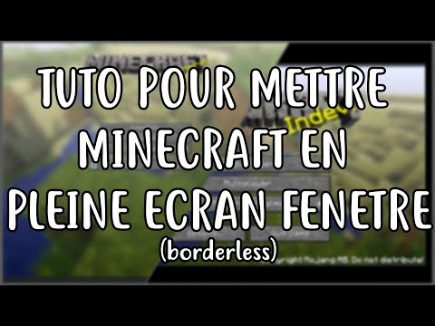 [EN] HOW TO PLAY MINECRAFT IN BORDERLESS WINDOWED MODE (No Mods!!)