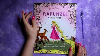 ASMR Magical Book Flip Through, Whispering & Reading ✨ Rapunzel Story
