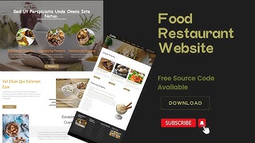 Food  Restaurant Website Design Using HTML/ CSS /JAVASCRIPT#video#youtube #freesourcecode#viralvideo
