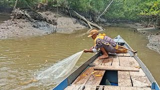Sehabis Cari Umpan Lanjut Cari Sambaran Ikan Di Sore Hari, Mancing Muara Berau Kaltim