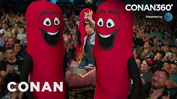 CONAN360°: Nick Kroll Enters #ConanCon Like The King Of Sausages | CONAN on TBS