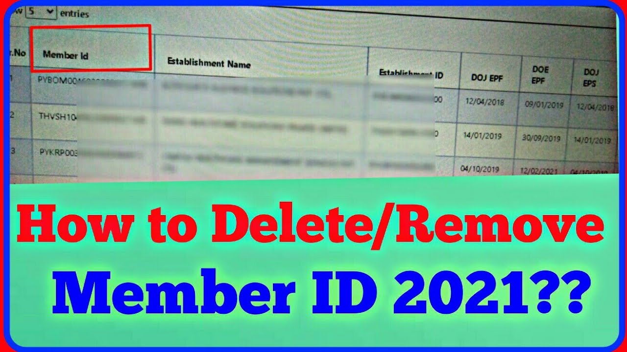 How To Delete Previous Member Id In 2021? Uan Member Id Ko Kaise Delete Kare Solution 2021 Hindi