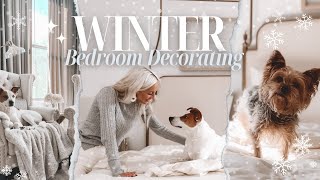 COZY WINTER DECORATE WITH ME | BEDROOM COZY DECOR + STYLING IDEAS TO CREATE A PEACEFUL SPACE