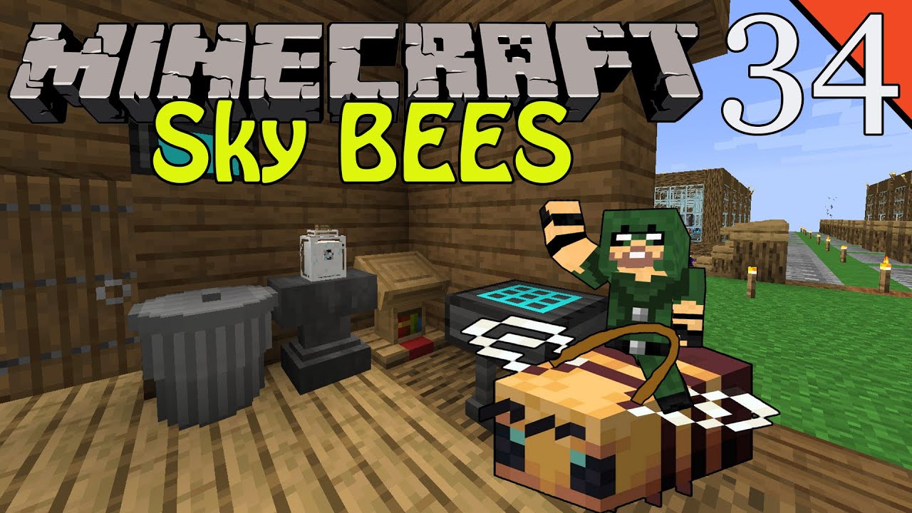 Minecraft MODAT SKYBees [Ep.34] Crafting extins - YouTube