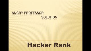 Hacker Rank Scala Solution for Angry Professor