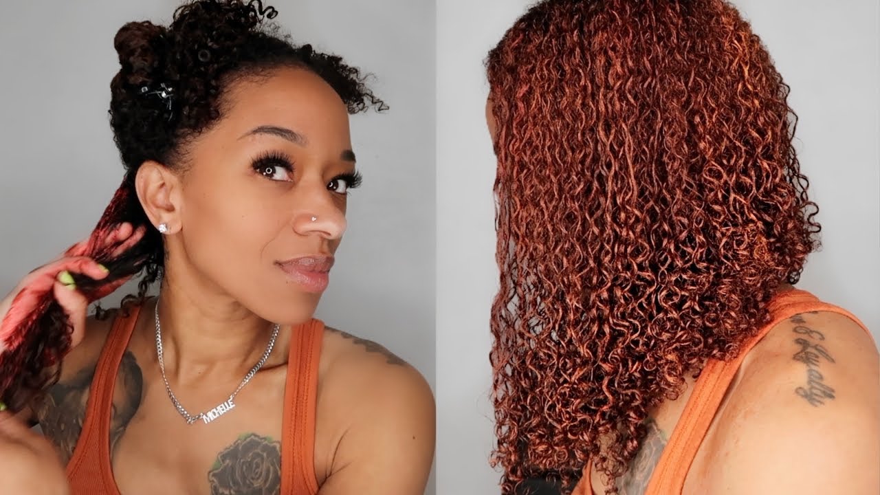 I COLORED MY NATURAL HAIR|NO DAMAGE| CURLSMITH HAIR MAKEUP!