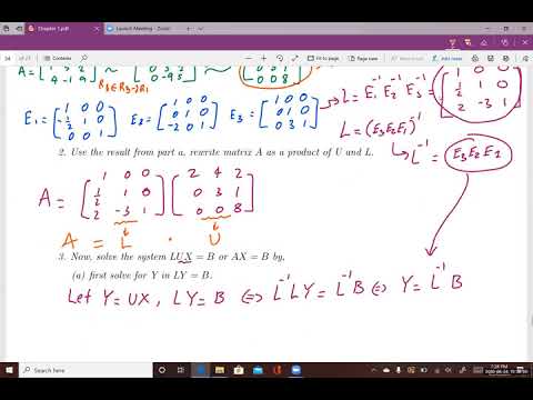 Linear Algebra Section