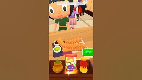 SUSHI ROLL 3D GAMEPLAY LEVEL 15#SHORTS