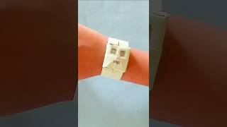 Easy paper watch / How to make a paper watch #shorts #paperwatch #origami