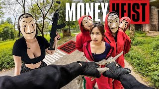 Parkour MONEY HEIST vs ARMY || POLICE Mistakenly Rescued MONEY HEIST Impersonated (BELLA CIAO REMIX)