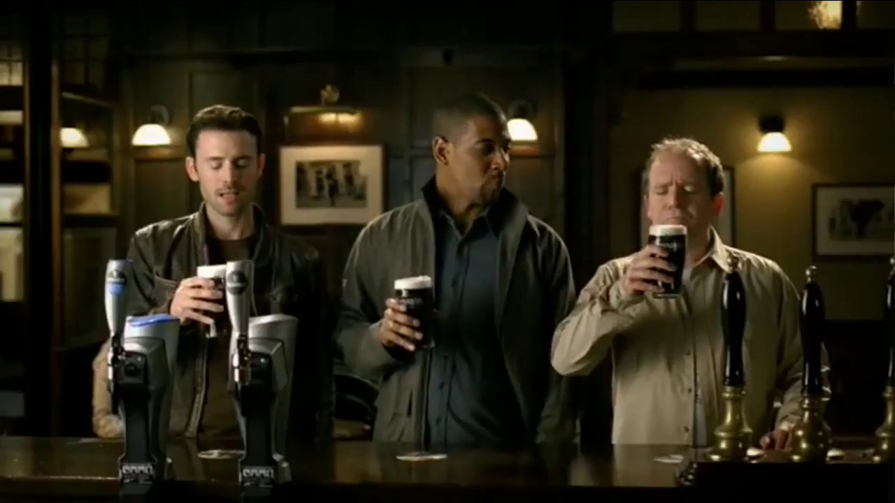 Guinness commercial ( reversed so that it's evolutionarily forwards
