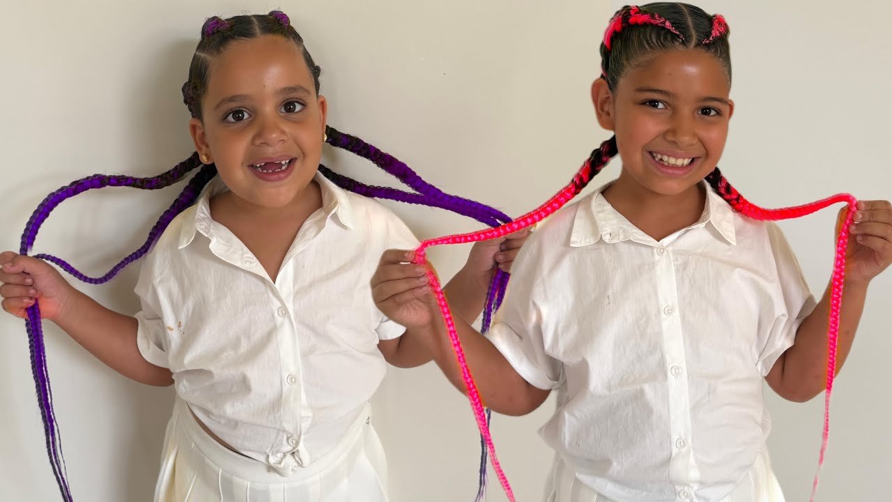 On a fait des tresses africaines, c’est trop bien ￼😂