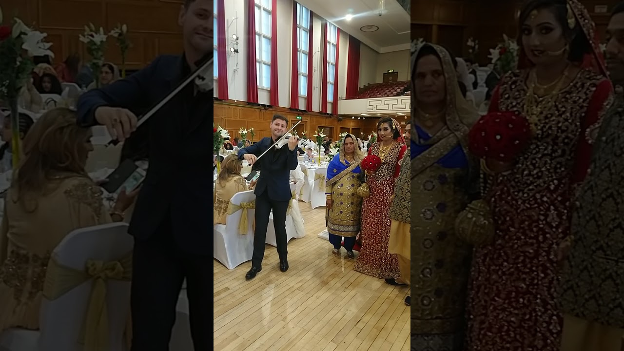 Asian Wedding Bride Entrance ft. Darius Electric Violinist 