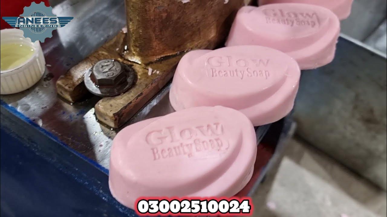 Soap Making Setup in Normal Range Mixer 5" Ploder Bar Cutter Stamping