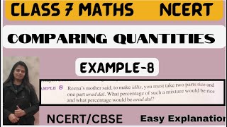 Class 7 Maths Chapter 7 Example 8 - Comparing Quantities - Class 7 Example 8 ch 7 - NCERT/CBSE Net Worth
