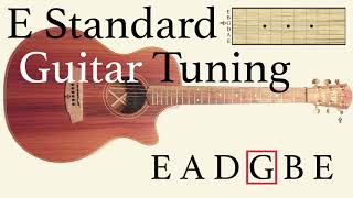 e standard guitar tuning all strings