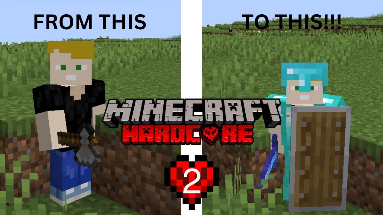 I Got Full Diamond Armour and Tools in Hardcore Minecraft - YouTube