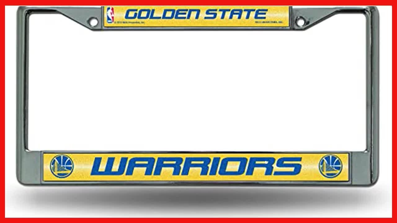 Преобразите свой автомобиль с помощью эффектной рамки для номерного знака Golden State Warriors.