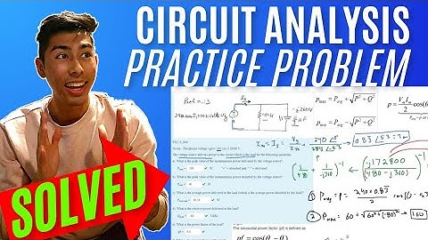 Networks Analysis | Ch.10 Sinusoidal Steady-State Power Calculations | P10.13_6ed : Given: The ph...