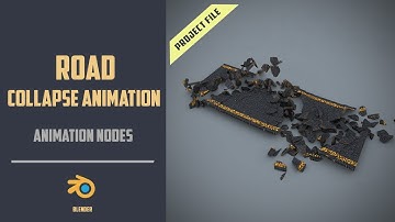 Road collapse using Cell Fracture and Animation nodes [BLENDER 2.8]