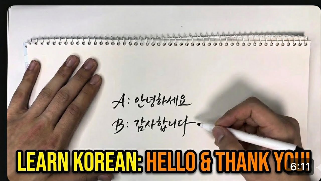 How to say Hello and Thank you in Korean!