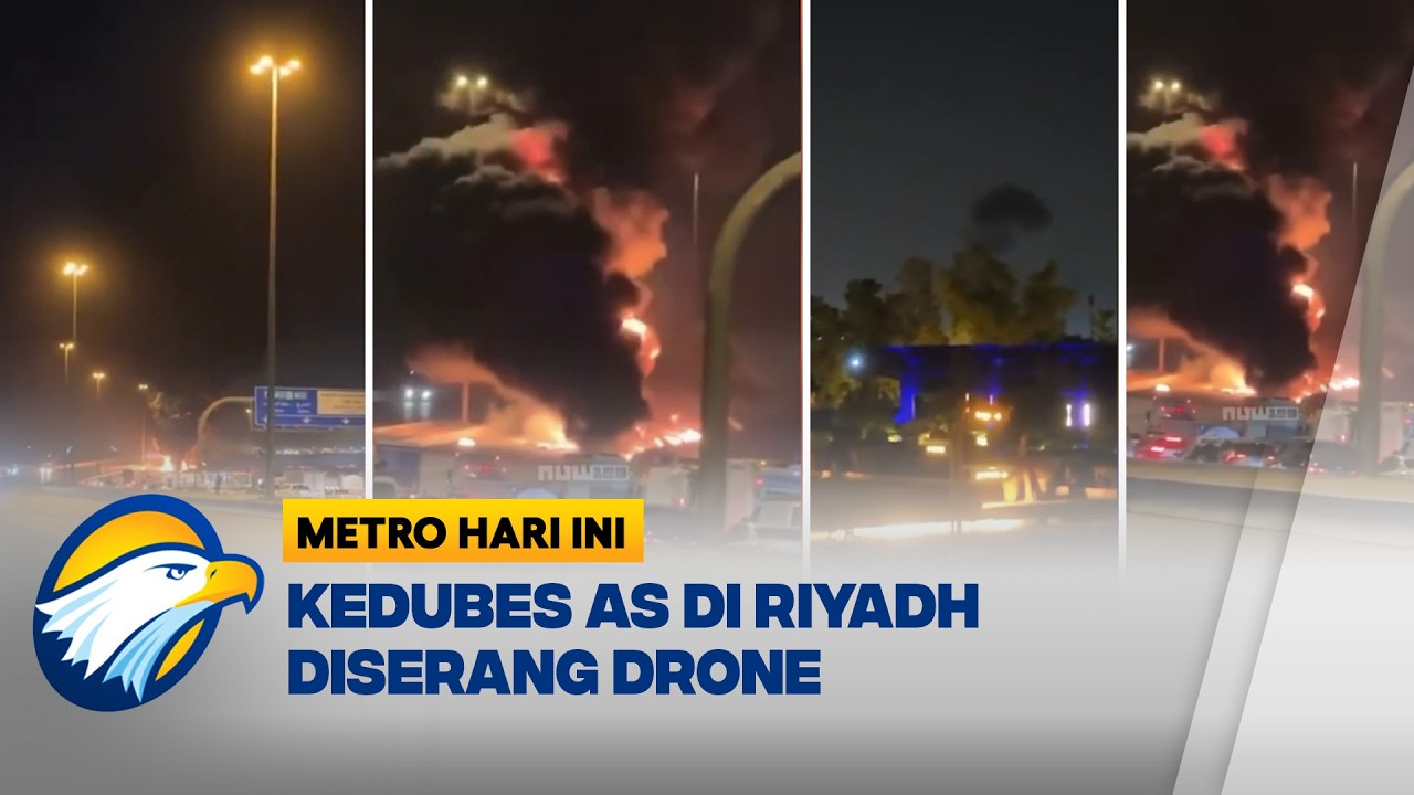 Kedutaan AS di Riyadh Diserang Drone, Saudi Tidak Salahkan Iran!