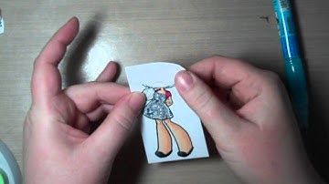 Paper piecing a stamped image