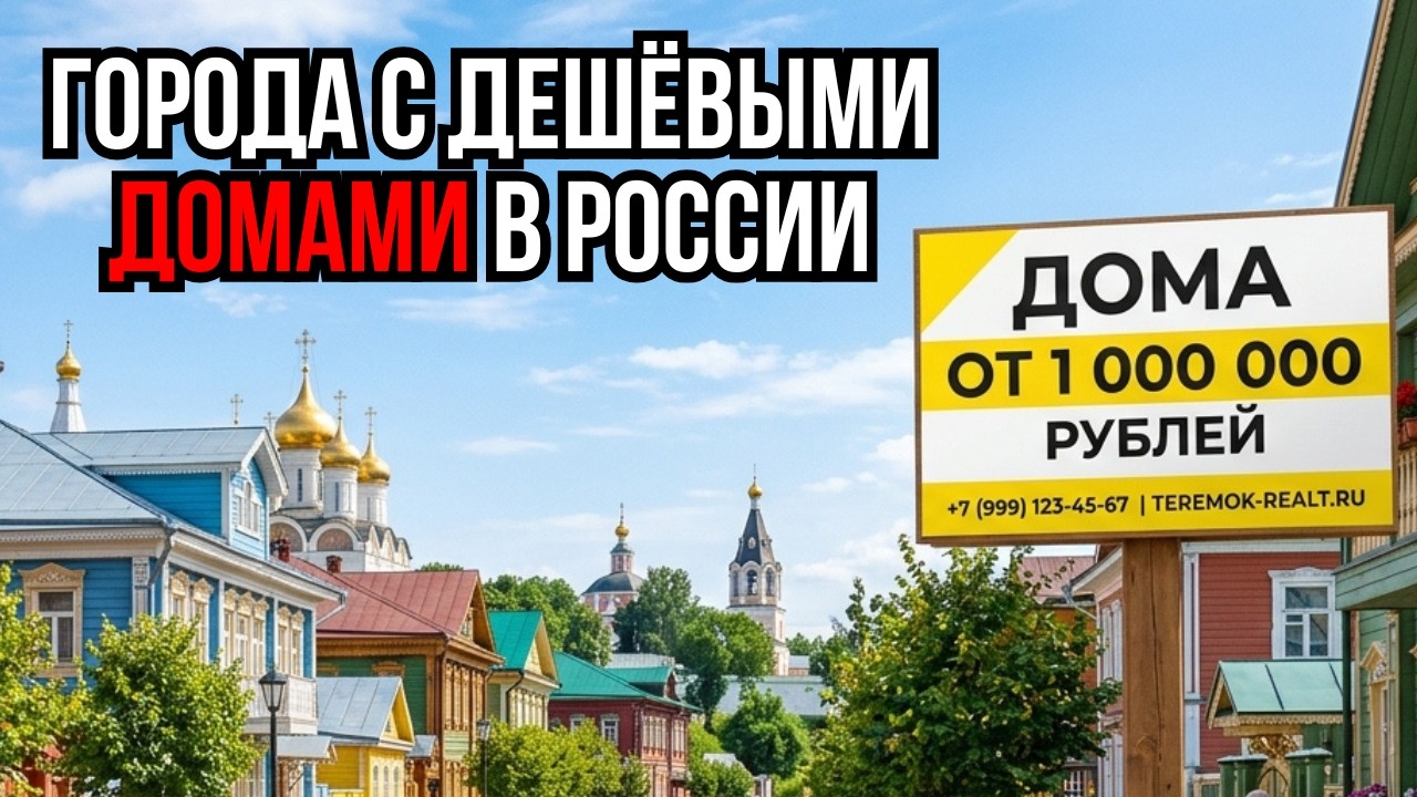 12 ГОРОДОВ РОССИИ ГДЕ ДОМА СТОЯТ ТАК ДЁШЕВО, ЧТО ЭТО ВЫГЛЯДИТ КАК ОБМАН