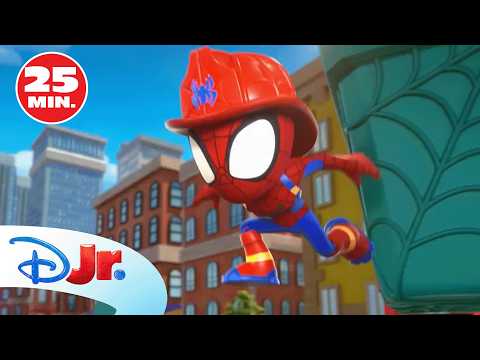 ¡Los momentos más increíbles de Marvel Conoce a Spidey y su superequipo! 🕷️ | @DisneyJuniorES