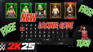 New Locker Code for WWE2K25. Active free