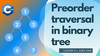 Preorder traversal in Binary tree in C++ #programming #shorts #C++ #youtube