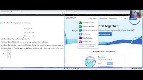 Tutorial: Matrix Calculations with Desmos