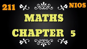 NIOS | MATH EXERCISE 5.