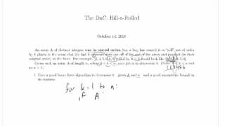 CPSC 320 Worked Example, Divide and Conquer: Part 1, Brute Force
