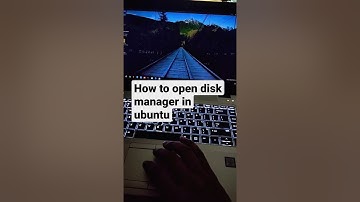 How to open disk management in Ubuntu 20.04 LTS.