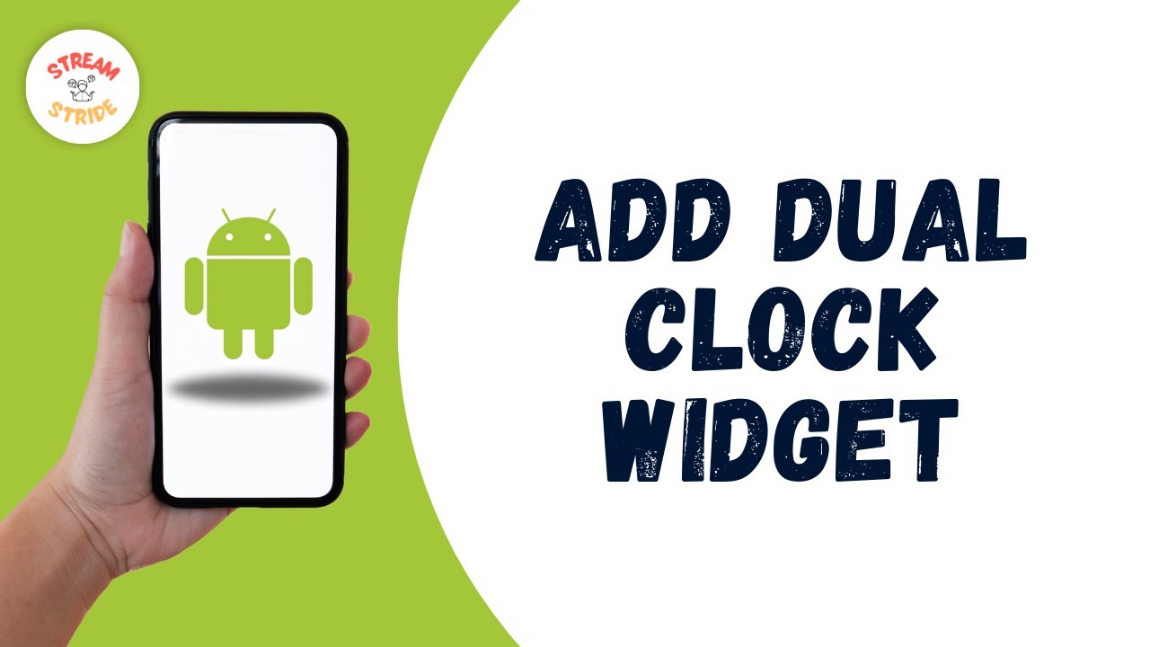 How To Add Dual Clock Widget On Android Home Screen - YouTube