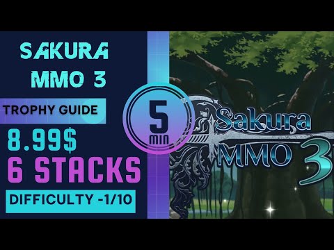 SAKURA MMO 3 100% Platinum Walkthrough || Trophy & Achievement Guide