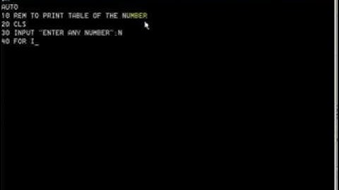 SOME GWBASIC PROGRAMMING PART 1