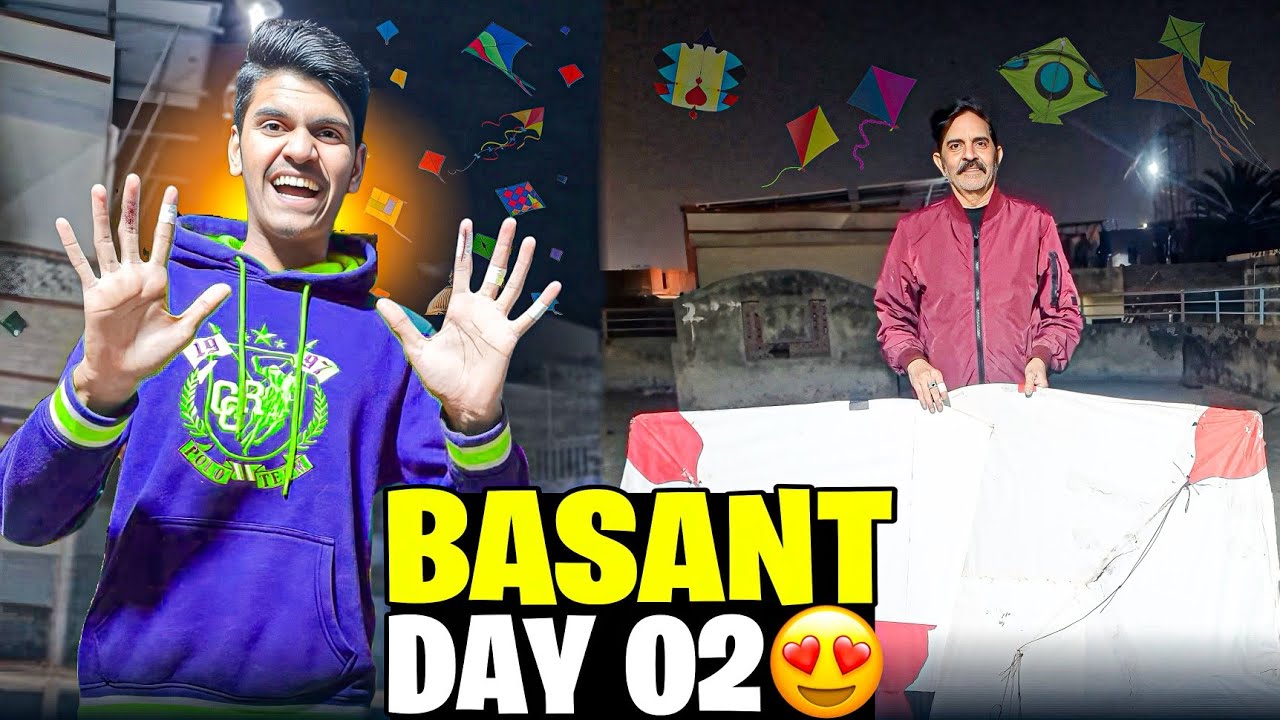 Basant Day 2 😍 | Biggest Guday Jori Pakar Li 🪁 | Hath Kat Gaya 😱
