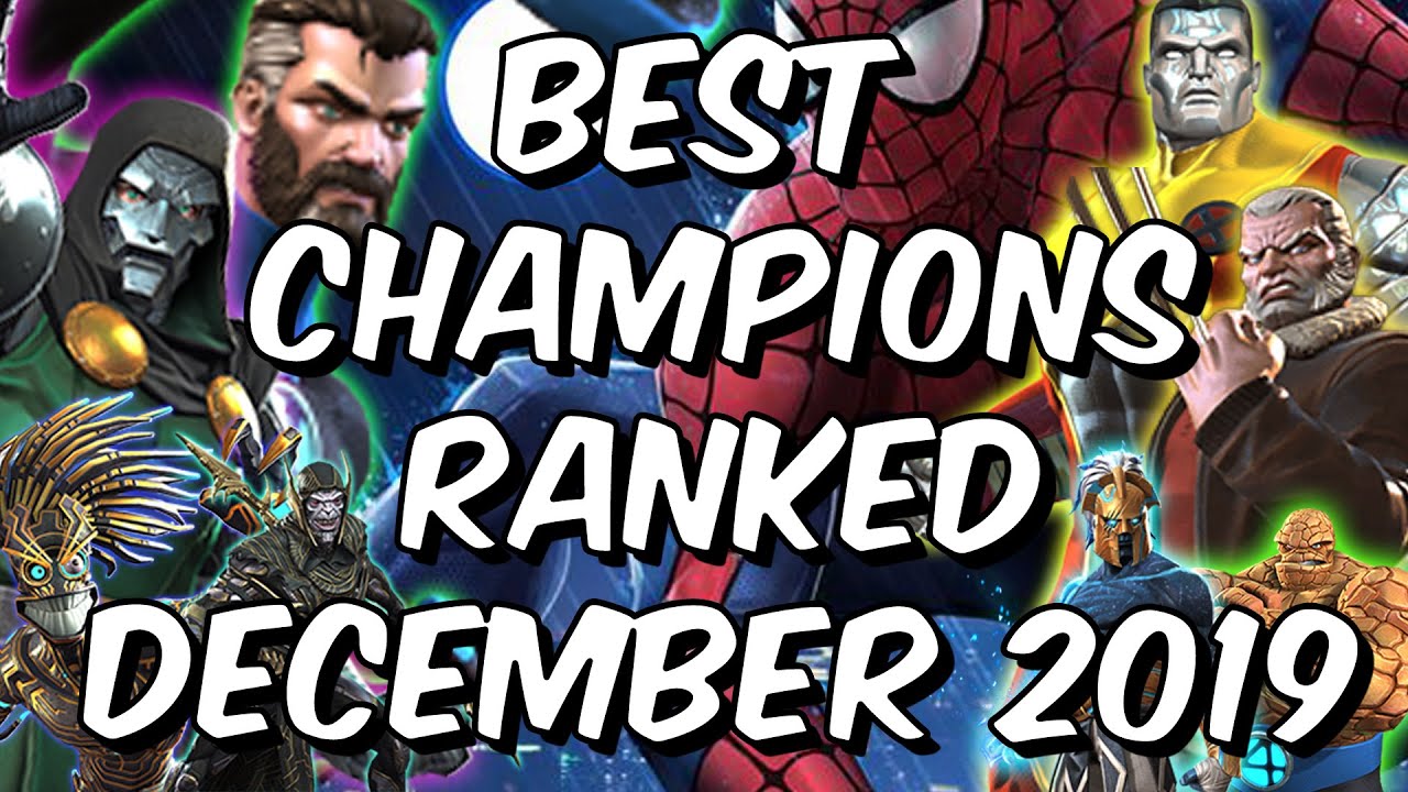 Best Champions Ranked December 2019 Seatin S Tier List Marvel Contest Of Champions