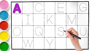 🌈ABC Alphabet Tracing for Kids |💖 Uppercase & Lowercase A-Z |✍️ Writing Along Dotted Lines For Kids✨