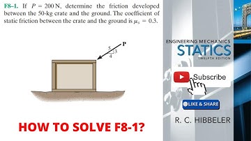 F8-1 hibbeler statics chapter 8 | hibbeler statics | hibbeler