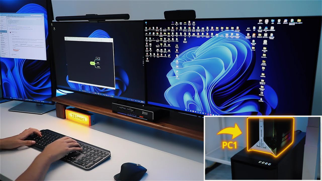 TESmart HDK203-M24 HDMI 2.1 & DP 1.4 Triple 4K144Hz KVM Switch