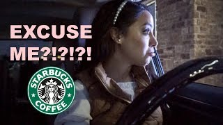 one of my hater's was working the Starbucks drive thru...and this is what happened