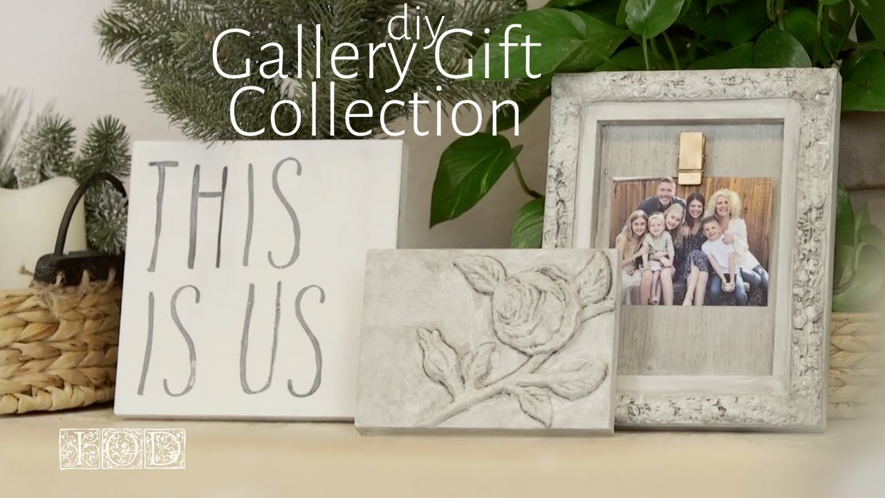 Mother'S Day Gift Diy: Family Photo Gallery Of Diy Wall Art With Iod Molds  - Youtube