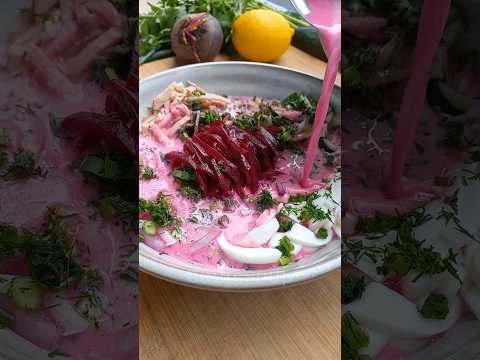 Холодник / Beet cold soup #рецепт #холодныйсуп #shorts