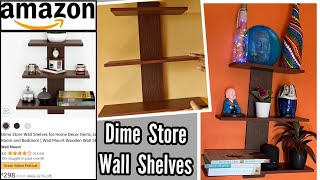 Dime Store Wall Shelves from Amazon | Amazon Wall Shelves Unboxing & Demo